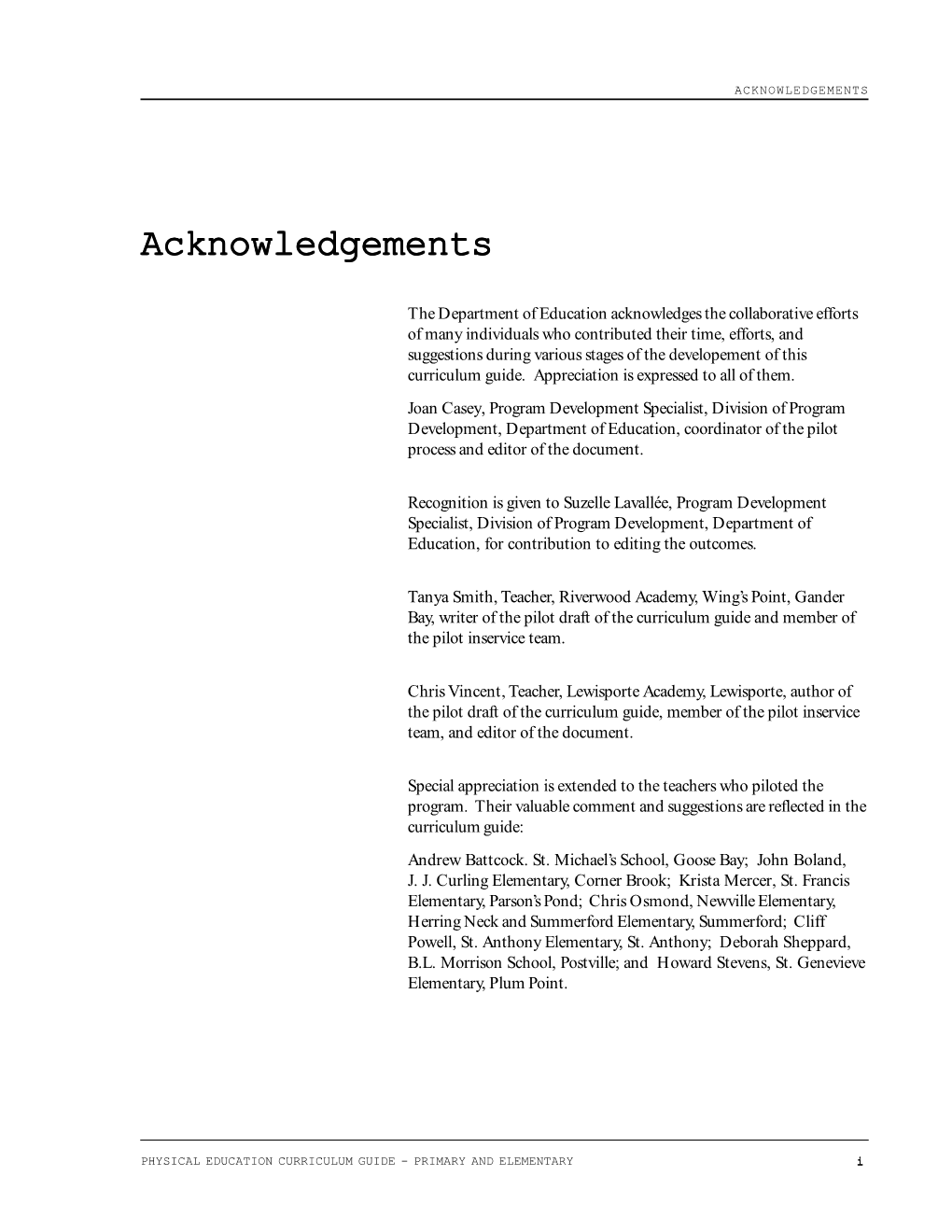 Acknowledgements