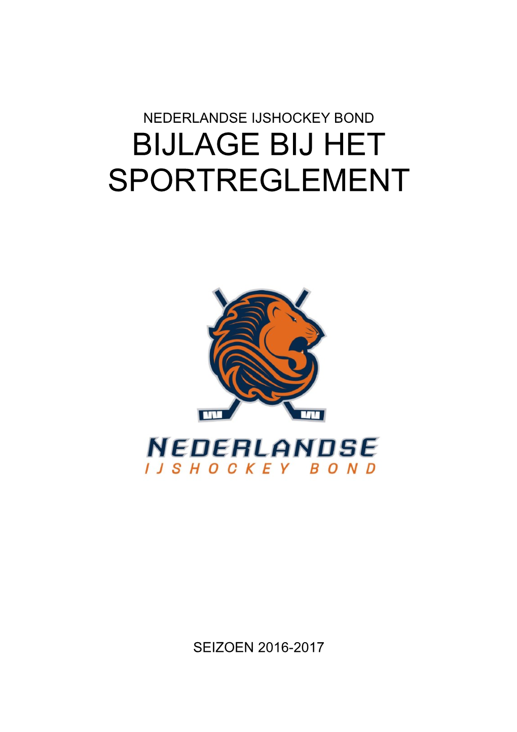 Bijlage Bij Het Sportreglement