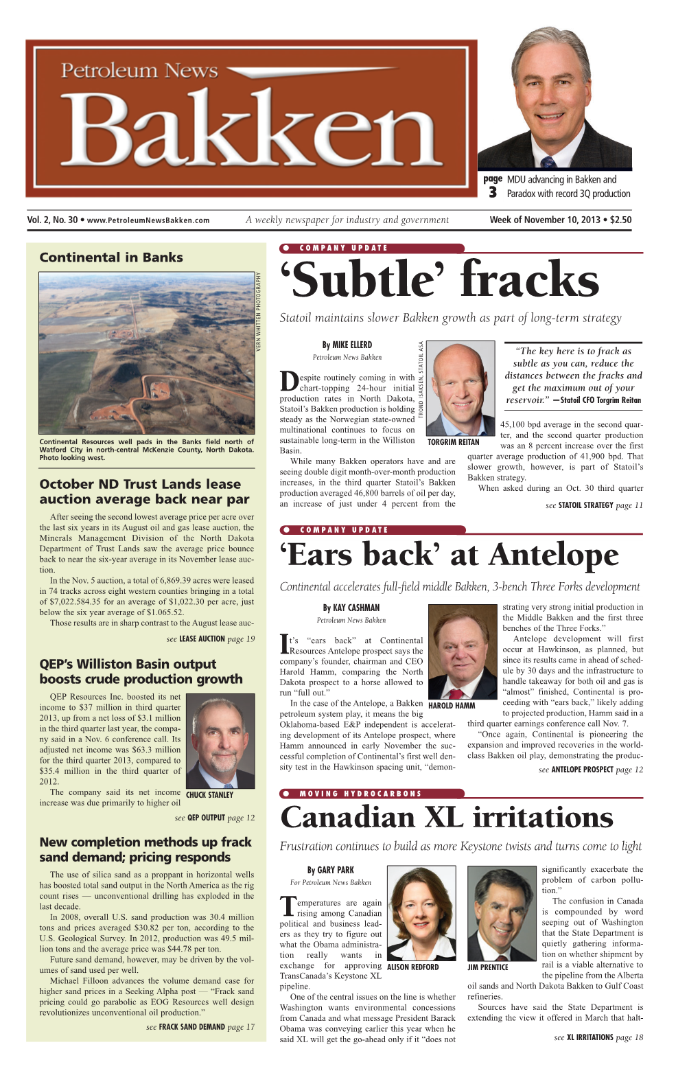 Petroleum News Bakken 111013: Petroleum News 082904