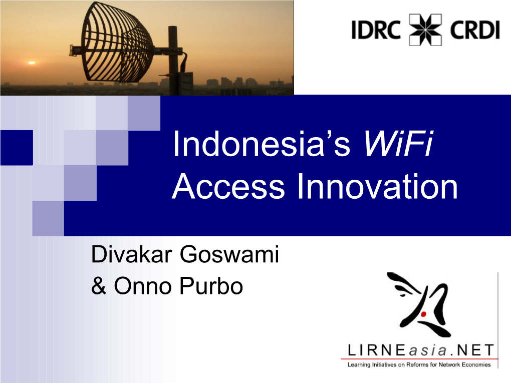 Indonesia's Wifi Access Innovation