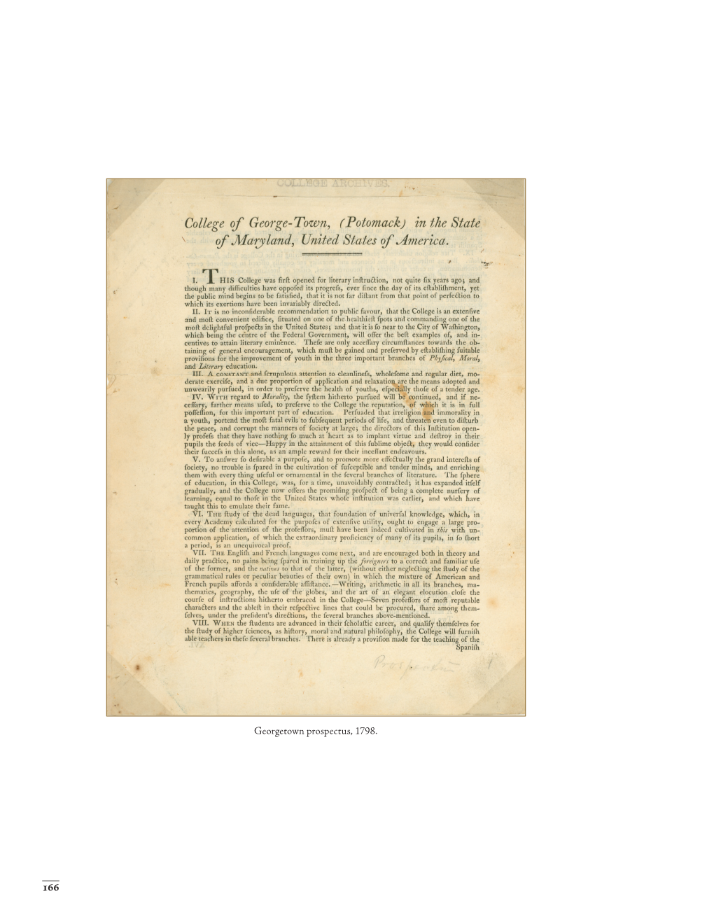 Georgetown Prospectus, 1798