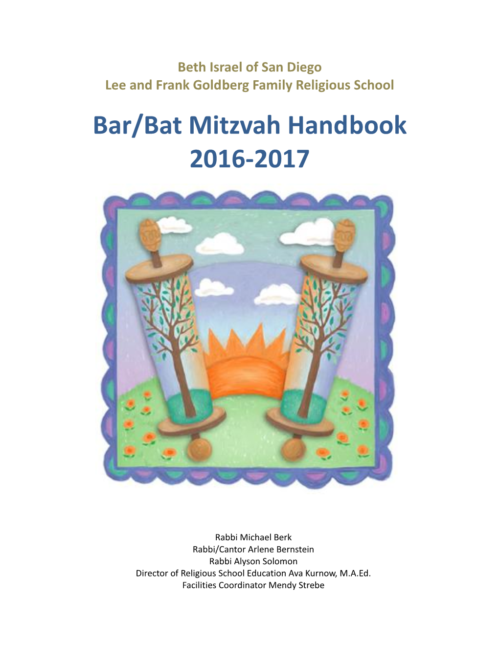 Bar/Bat Mitzvah Handbook 2016-2017