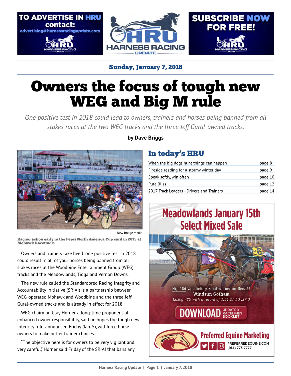 Owners the Focus of Tough New WEG and Big M Rule