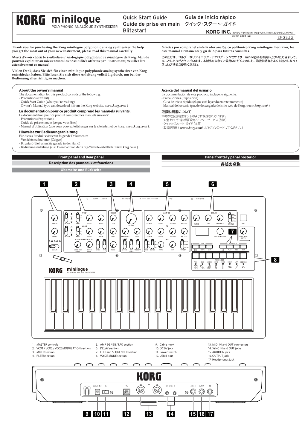 Minilogue Quick Start Guide