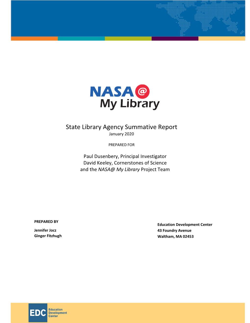 State Library Agency Summative Report January 2020