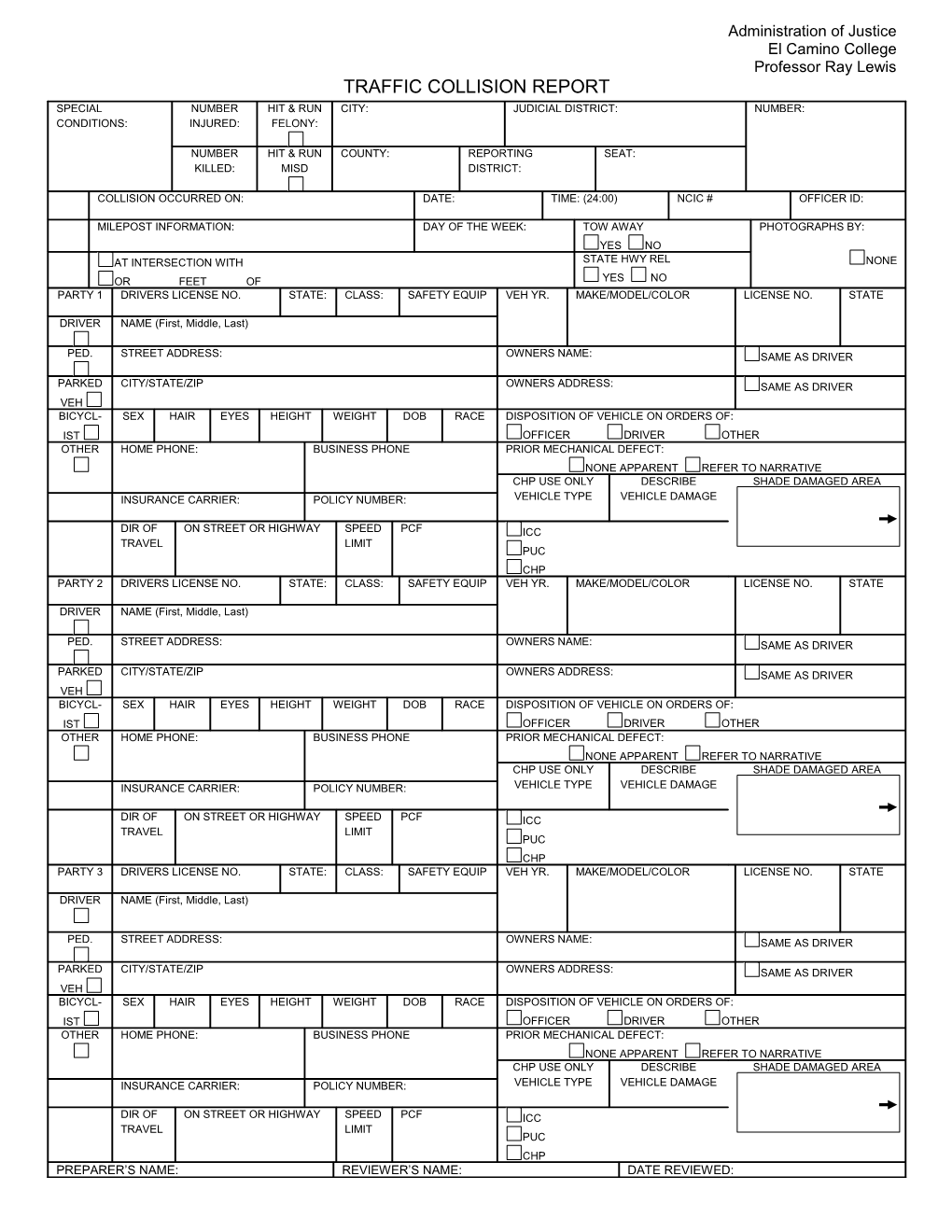 Traffic Collision Report