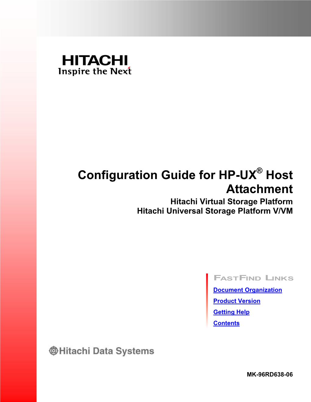 Configuration Guide for HP-UX Host Attachment Hitachi Virtual Storage