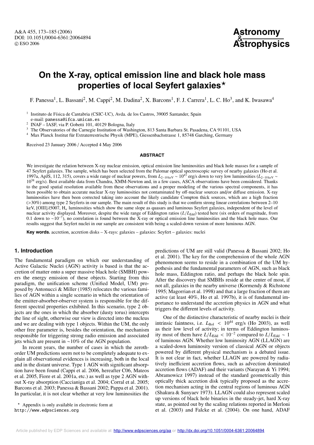 On the X-Ray, Optical Emission Line and Black Hole Mass Properties of Local Seyfert Galaxies