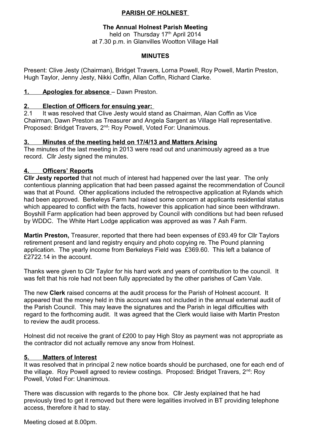 Cam Vale Parish Council & Glanvilles Wootton Parish