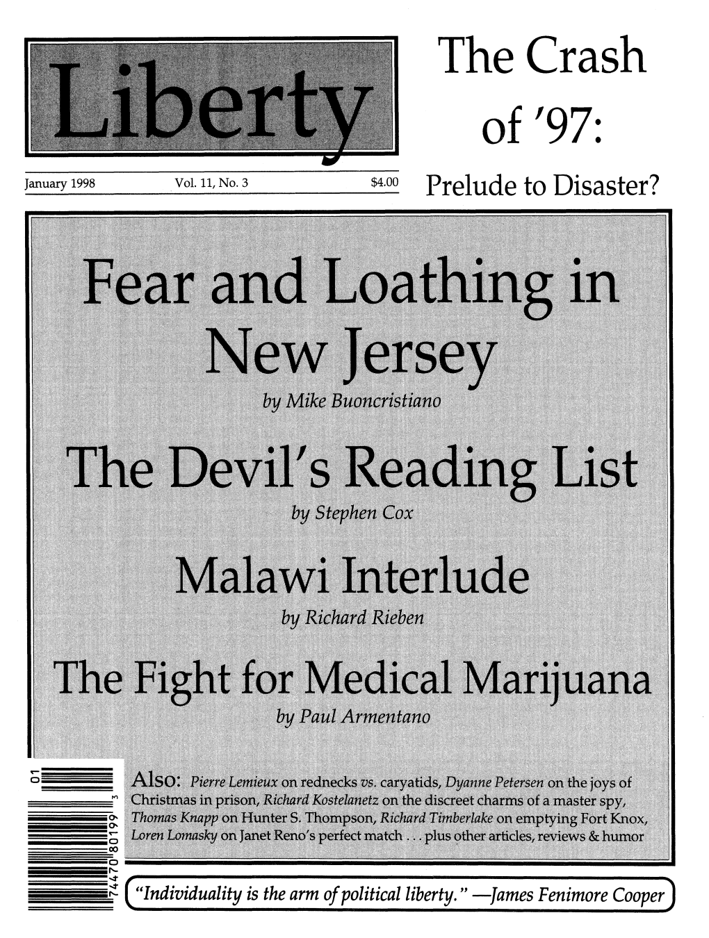 Liberty Magazine January 1998 Mime Type