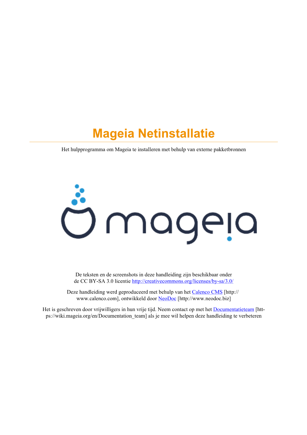 Mageia Netinstallatie