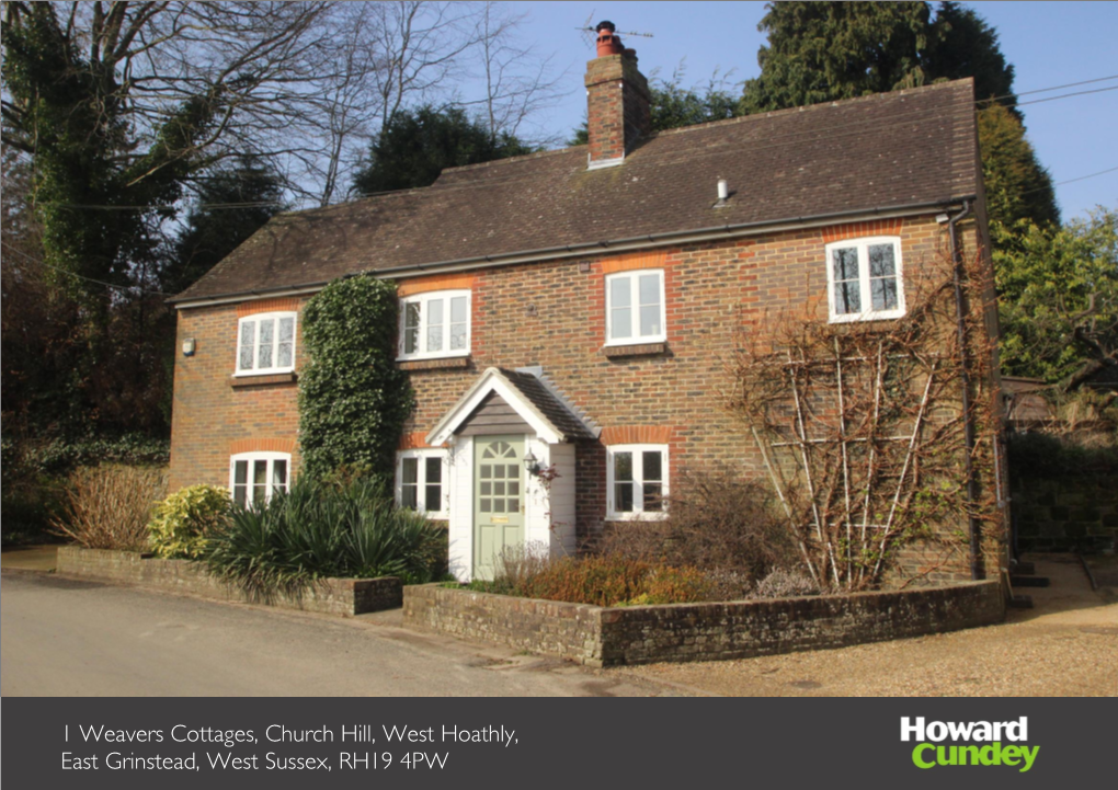 1 Weavers Cottages, Church Hill, West Hoathly, East Grinstead, West Sussex, RH19 4PW