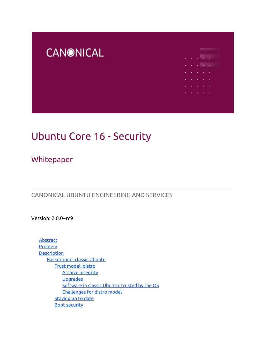 Ubuntu Core 16 - Security