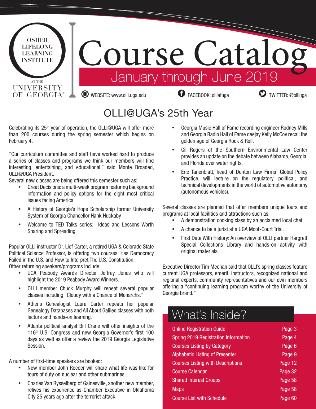 Print Course Catalog