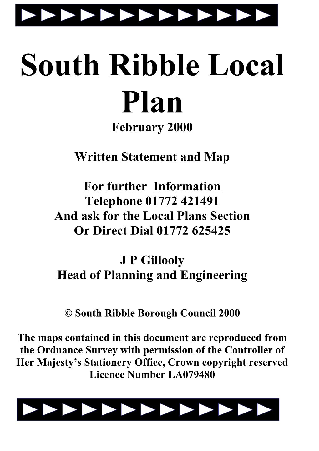 South Ribble Local Plan February 2000