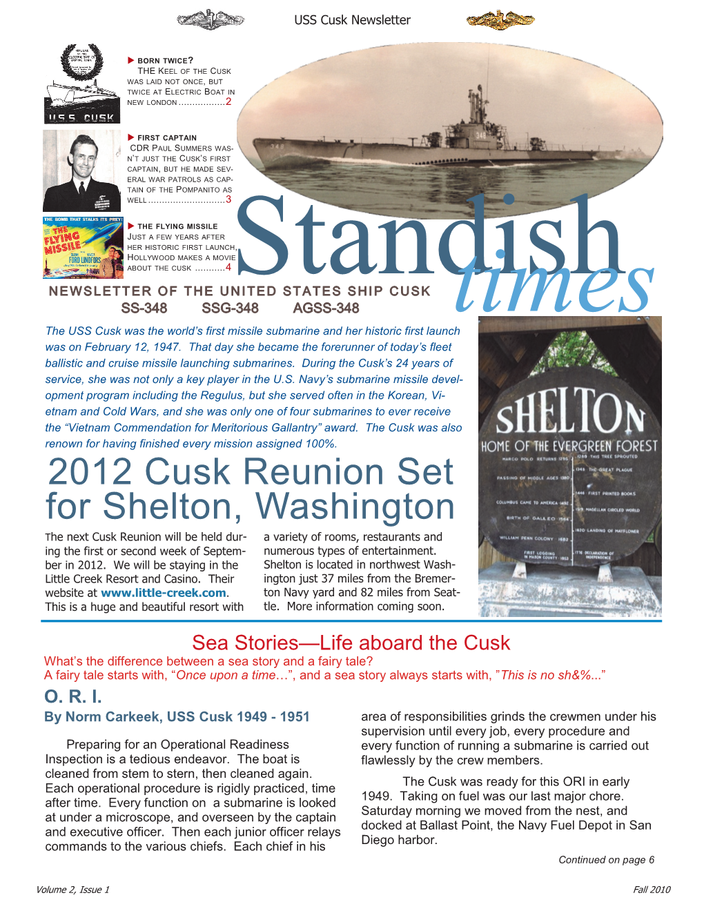 2012 Cusk Reunion Set for Shelton, Washington