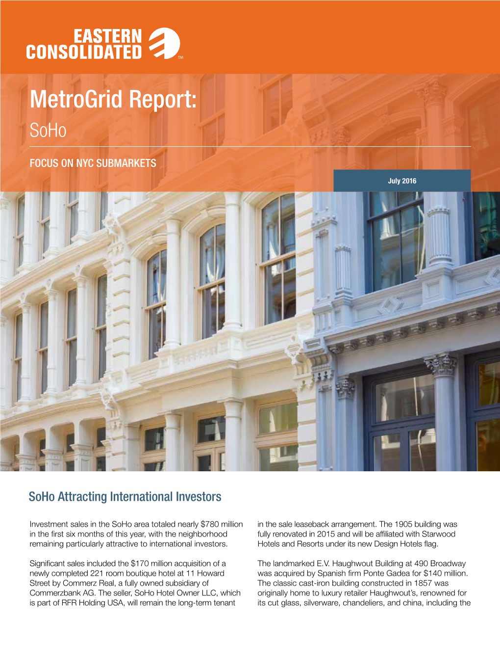 Metrogrid Report: Soho