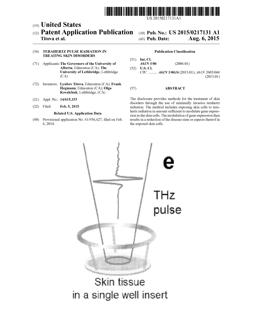 In a Single Wei Inset Patent Application Publication Aug