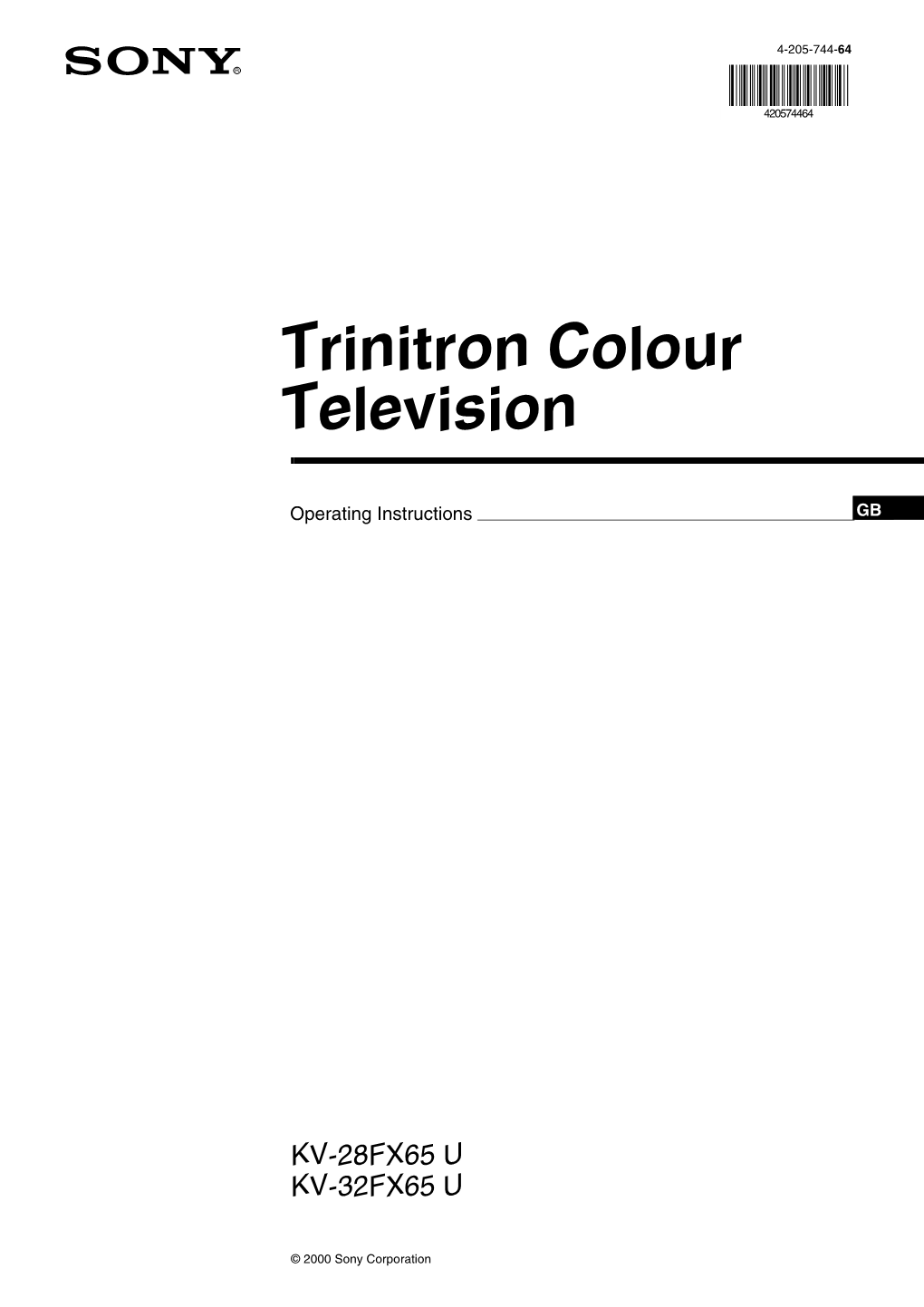 Trinitron Colour Television