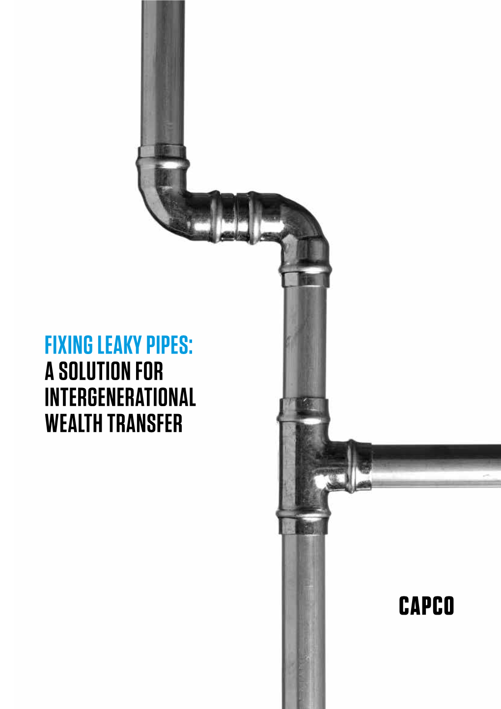 FIXING LEAKY PIPES: a SOLUTION for INTERGENERATIONAL WEALTH TRANSFER OVERVIEW HOW BIG IS the PROBLEM Whether We Like It Or Not, We’Re Getting Older