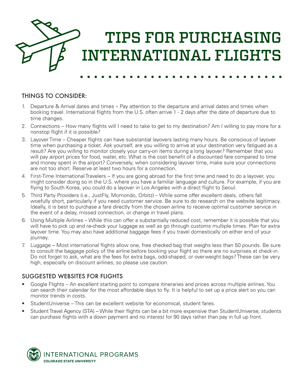 Tips for Purchasing International Flights