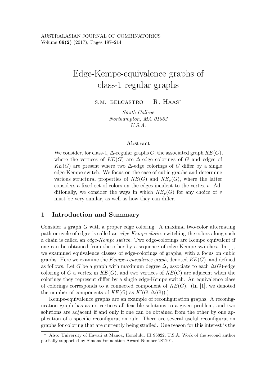 Edge-Kempe-Equivalence Graphs of Class-1 Regular Graphs