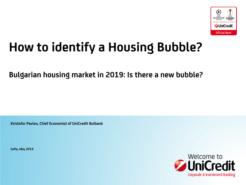 How to Identify a Housing Bubble?