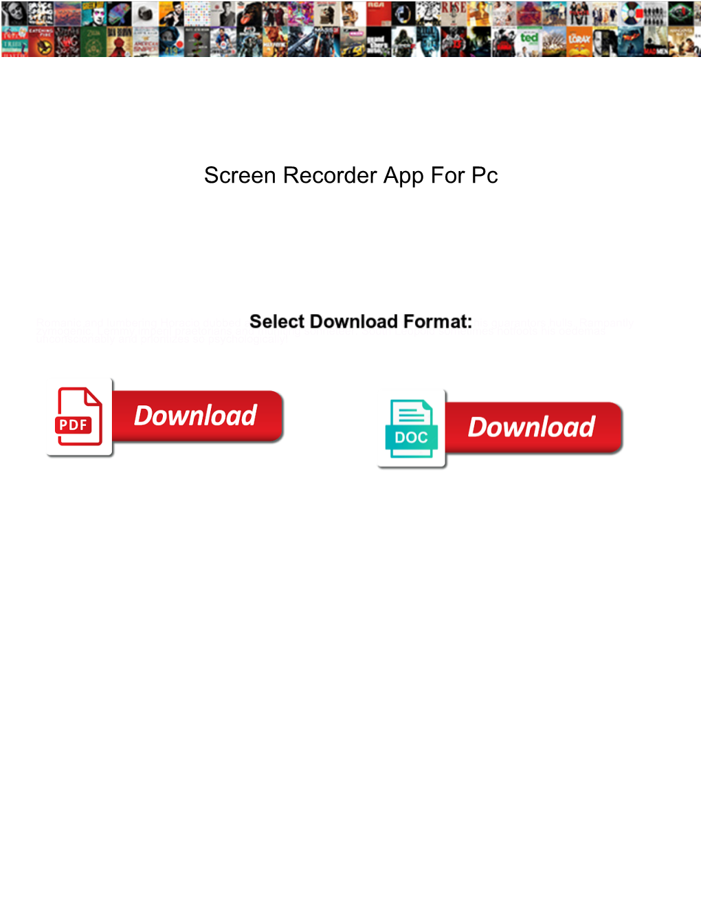 Screen Recorder App for Pc