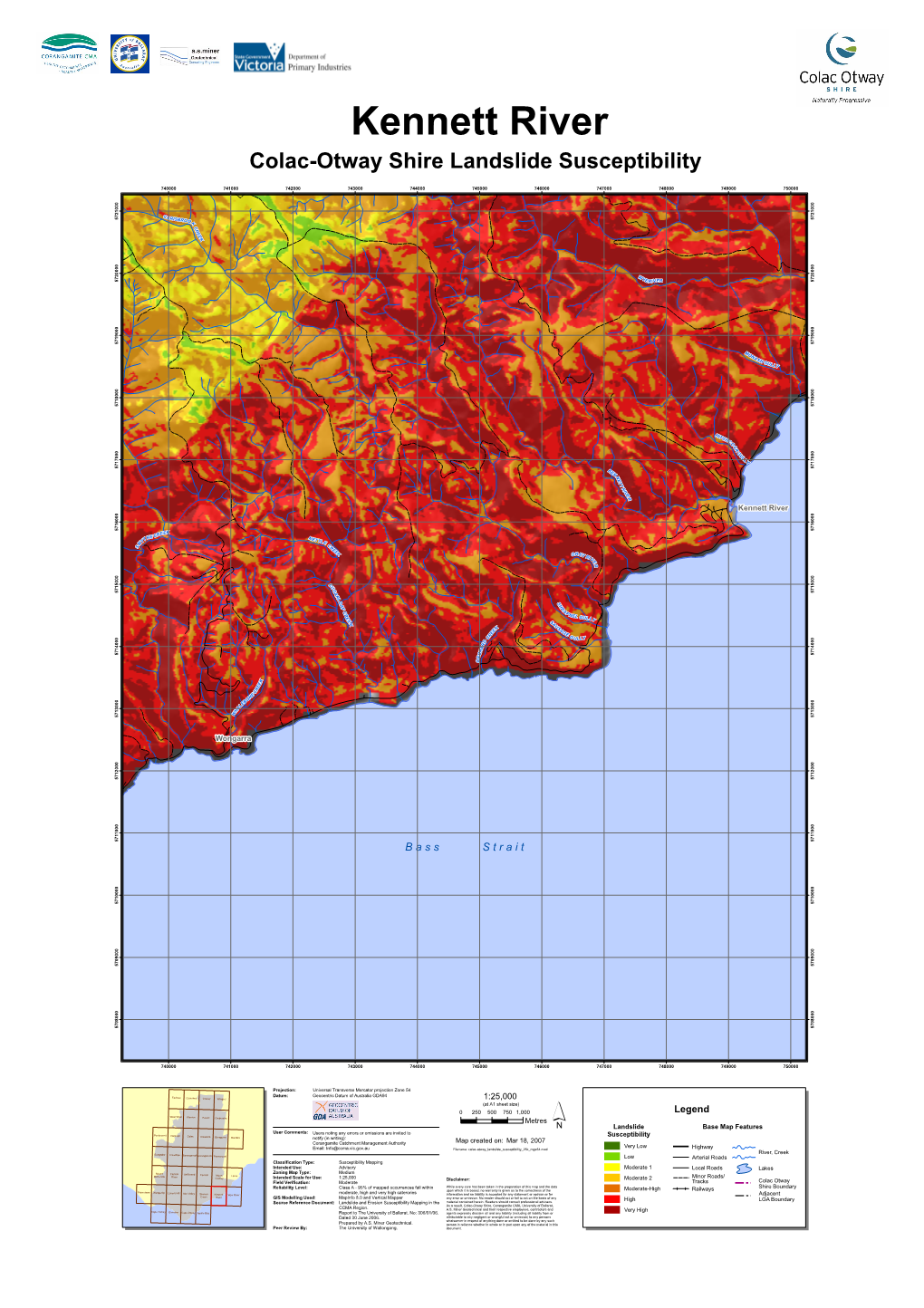 Colac-Otway Shire Landslide Susceptibility