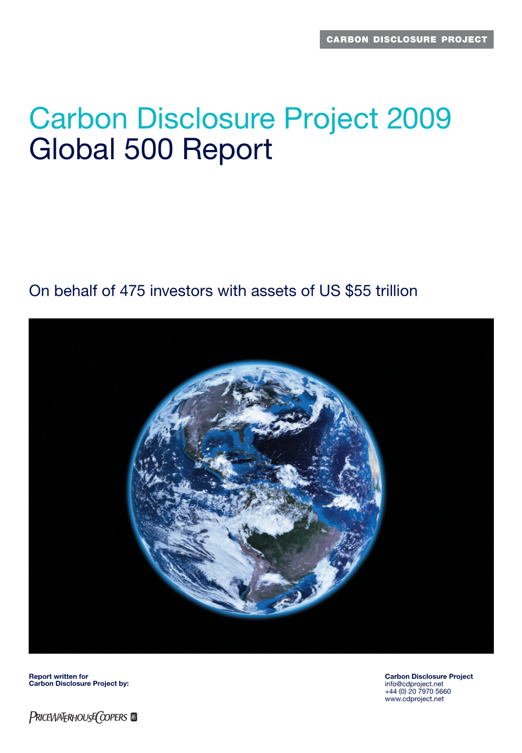 Carbon Disclosure Project 2009 Global 500 Report