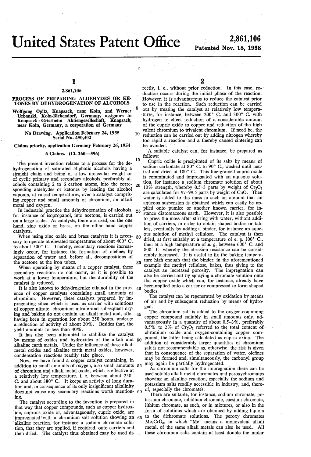 United States Patent Office Patented
