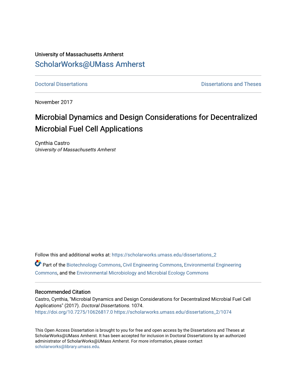 Microbial Dynamics and Design Considerations for Decentralized Microbial Fuel Cell Applications