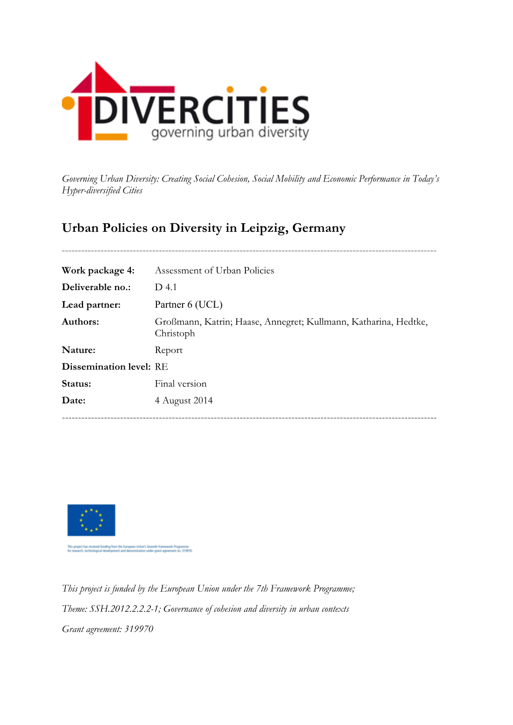 Urban Policies on Diversity in Leipzig