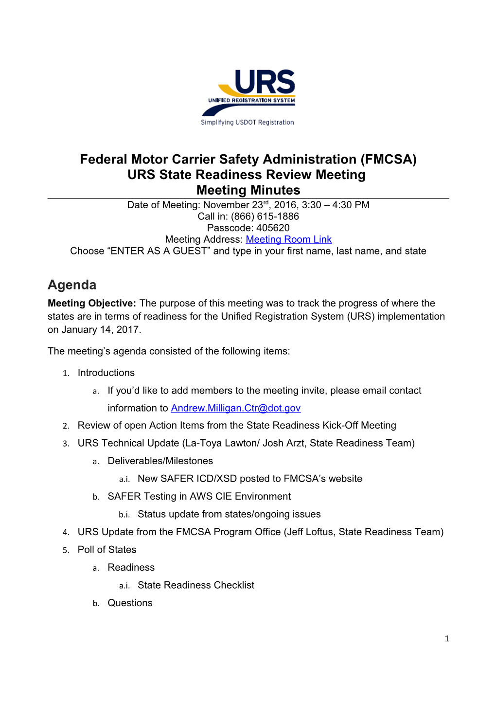 Federal Motor Carrier Safety Administration (FMCSA)