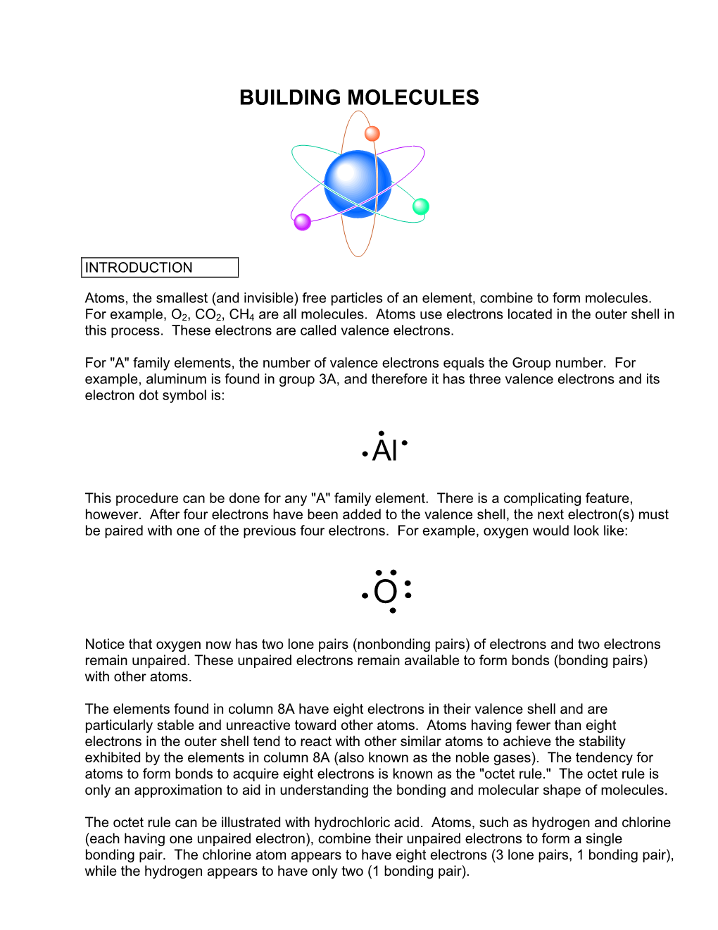 Building Molecules