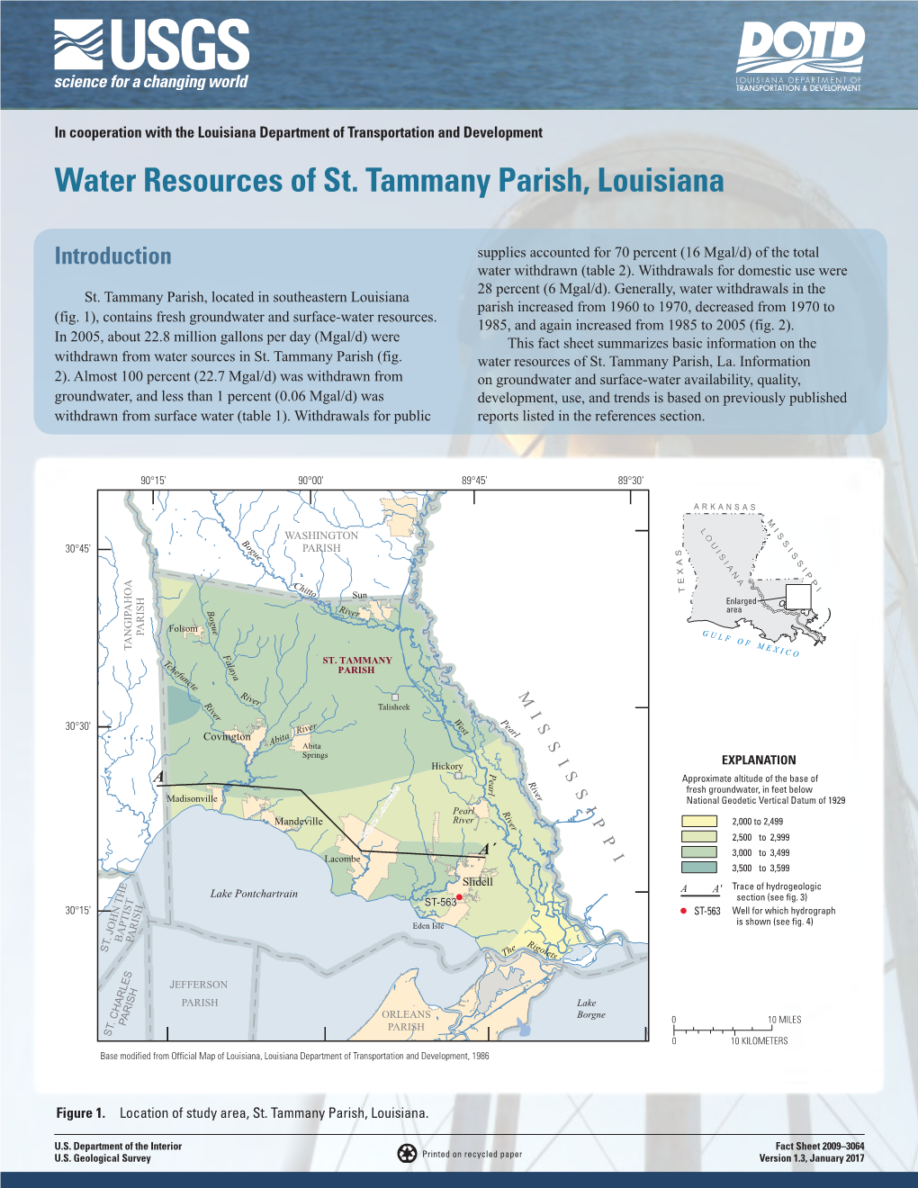 Water Resources of St. Tammany Parish, Louisiana