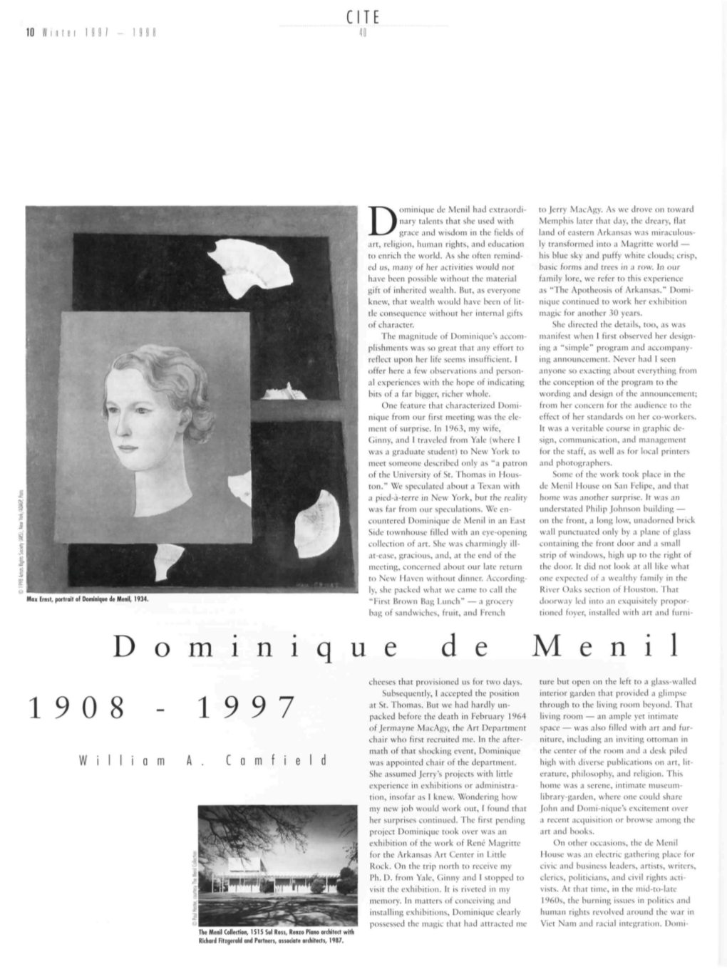 Dominique De Menil