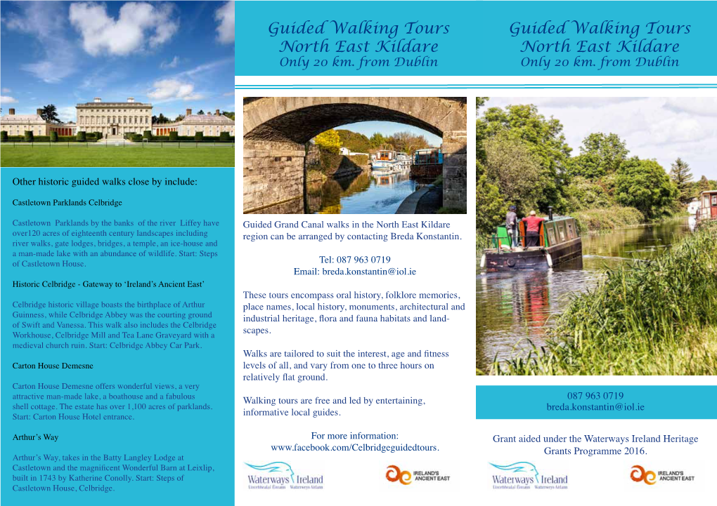 Guided Walking Tours North East Kildare North East Kildare Only 20 Km