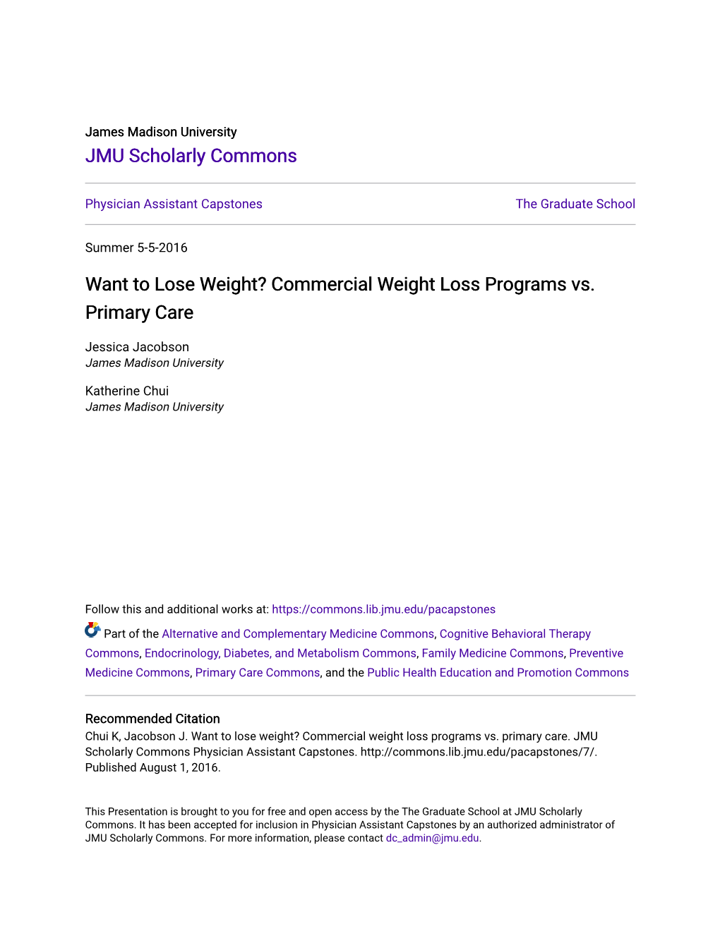 Want to Lose Weight? Commercial Weight Loss Programs Vs