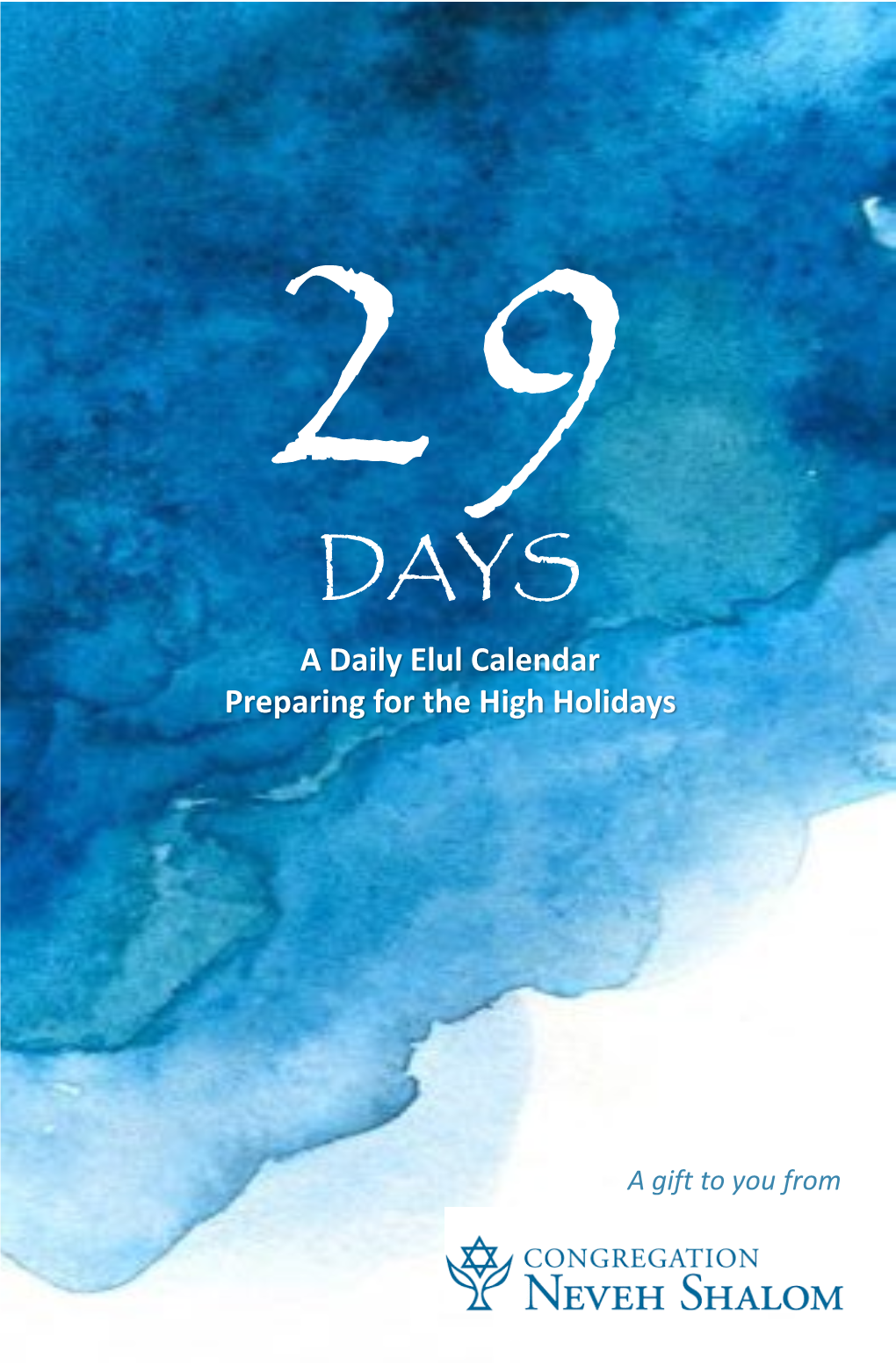 A Daily Elul Calendar Preparing for the High Holidays