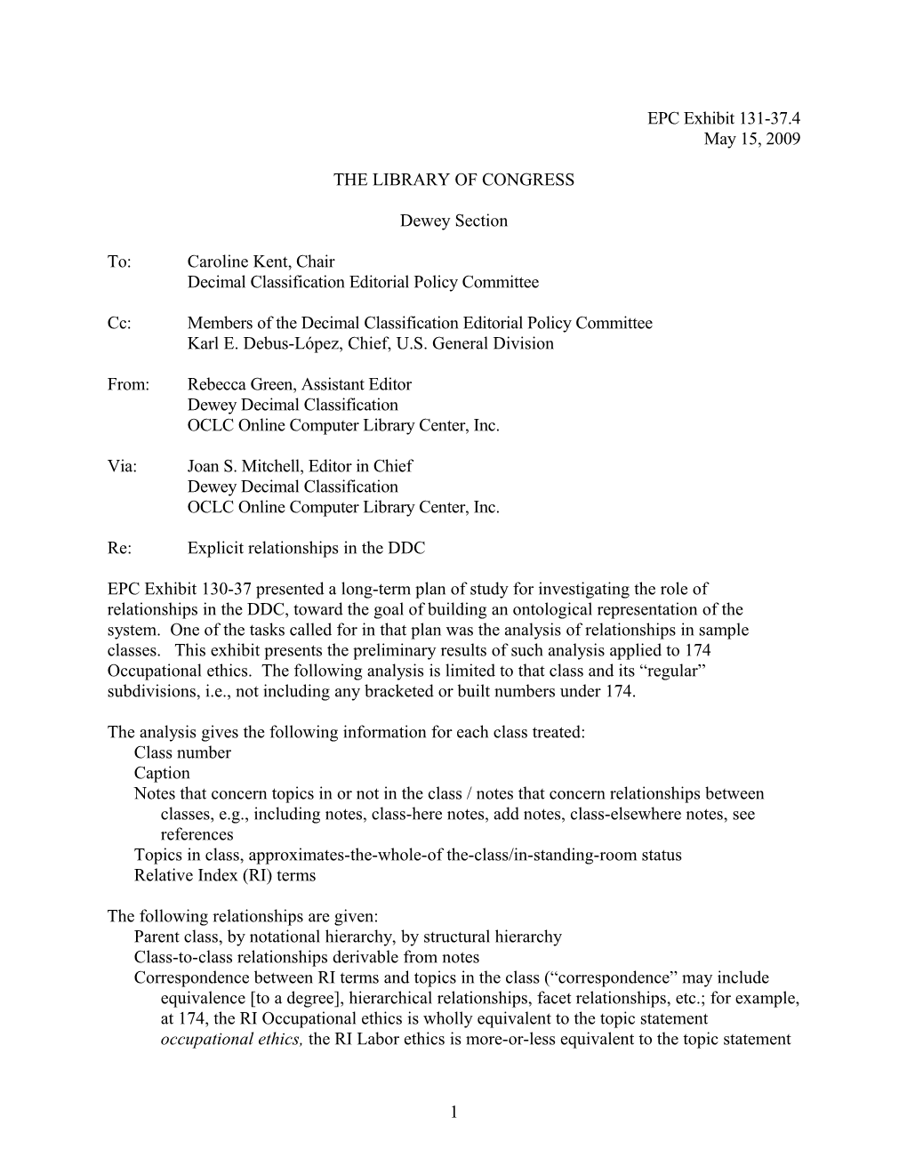 Relationships In The Dewey Decimal Classification (DDC)