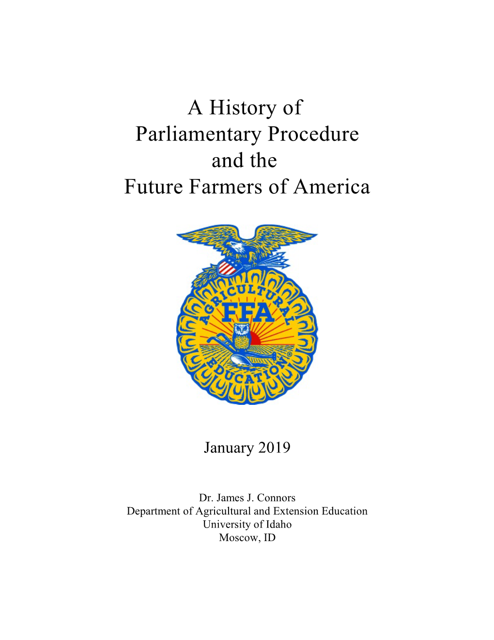 A History of Parliamentary Procedure and the Future Farmers of America