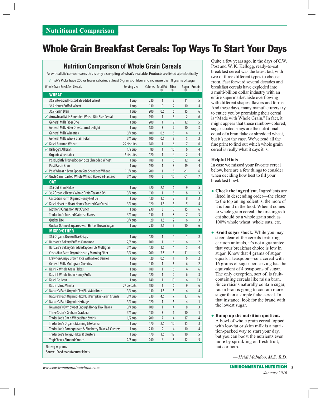 Whole Grain Breakfast Cereals: Top Ways to Start Your Days