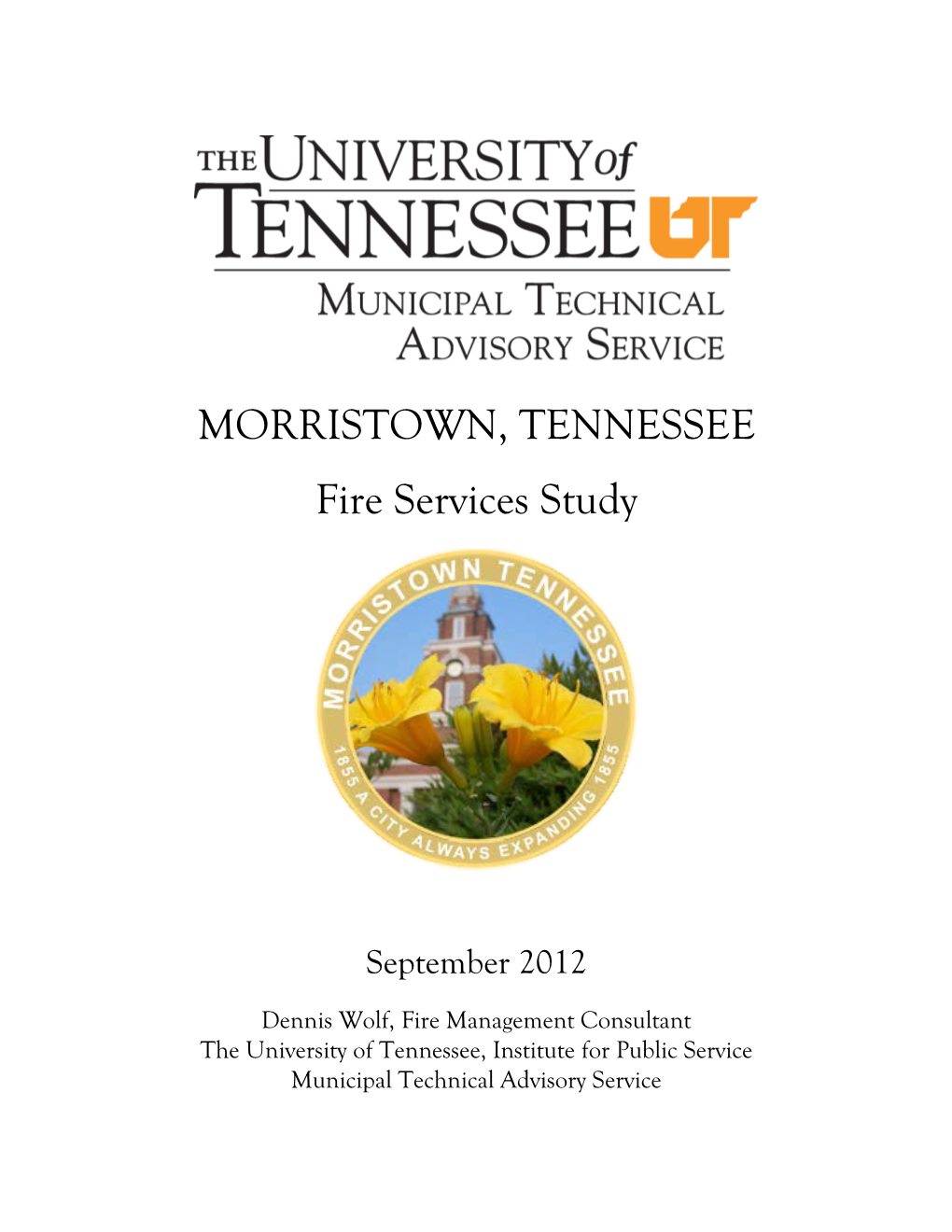 Morristown, Tennessee, Fire Services Study