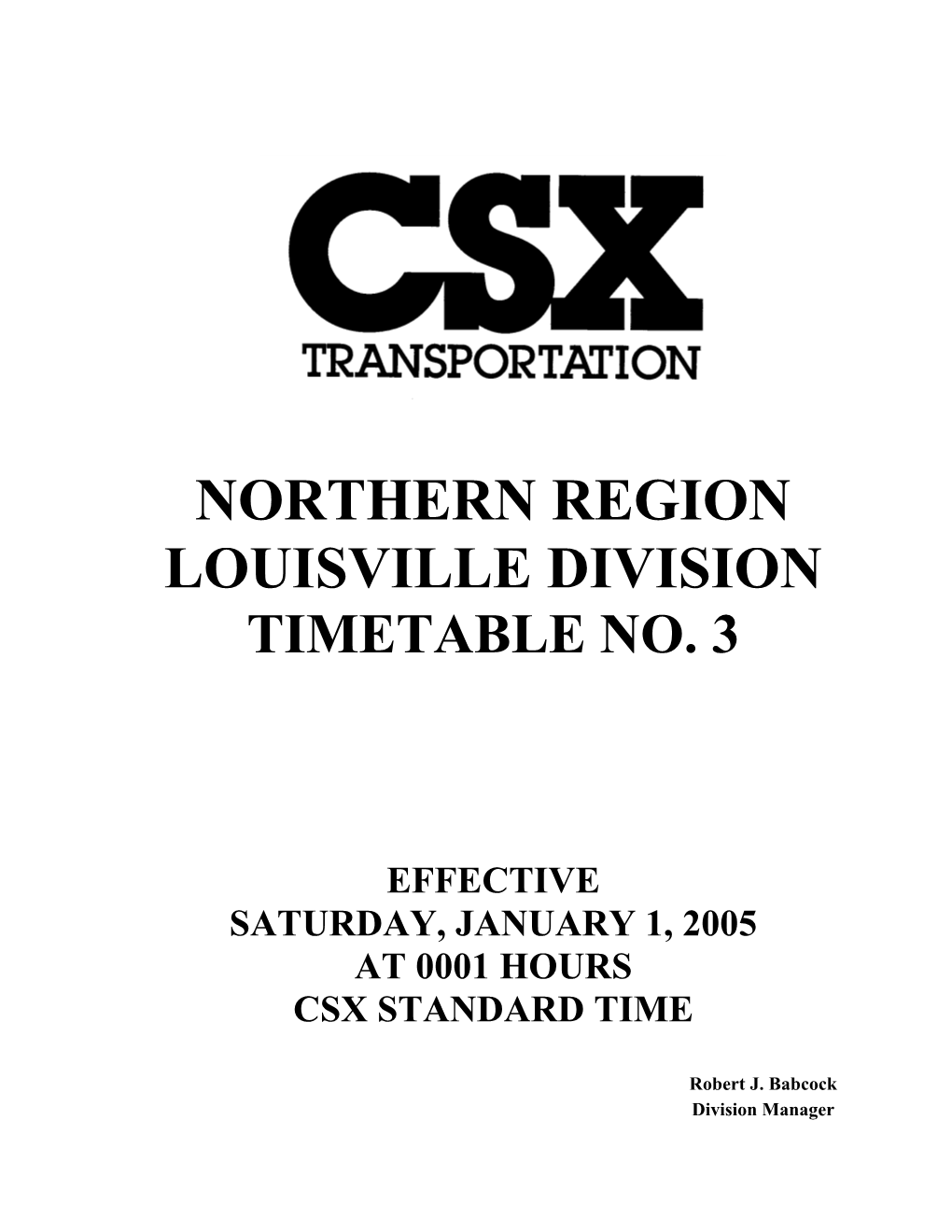 CSX Louisville Div