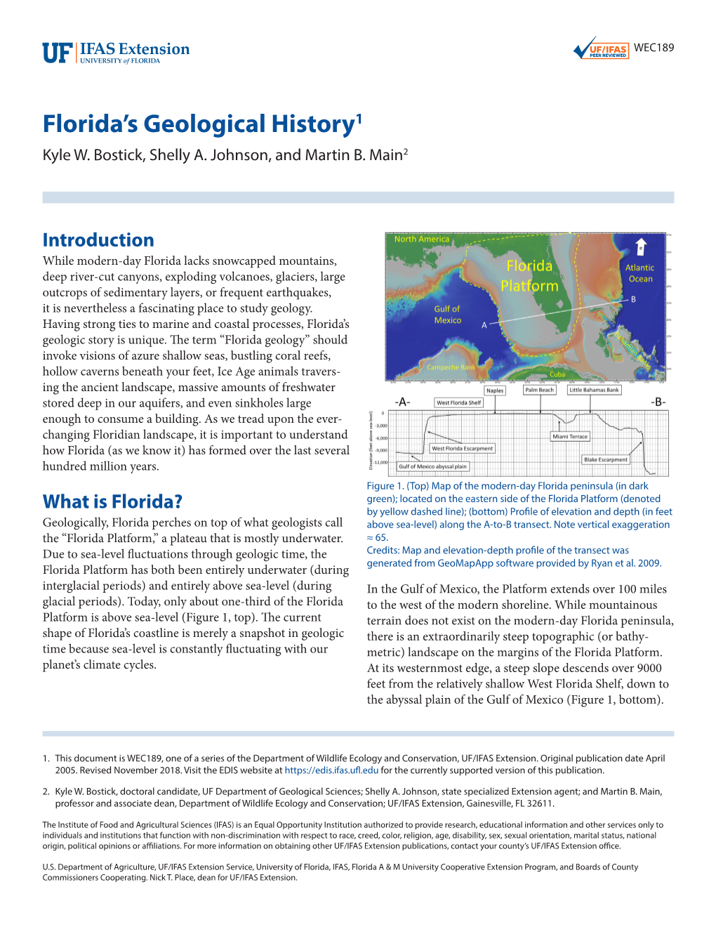 Florida's Geological History1