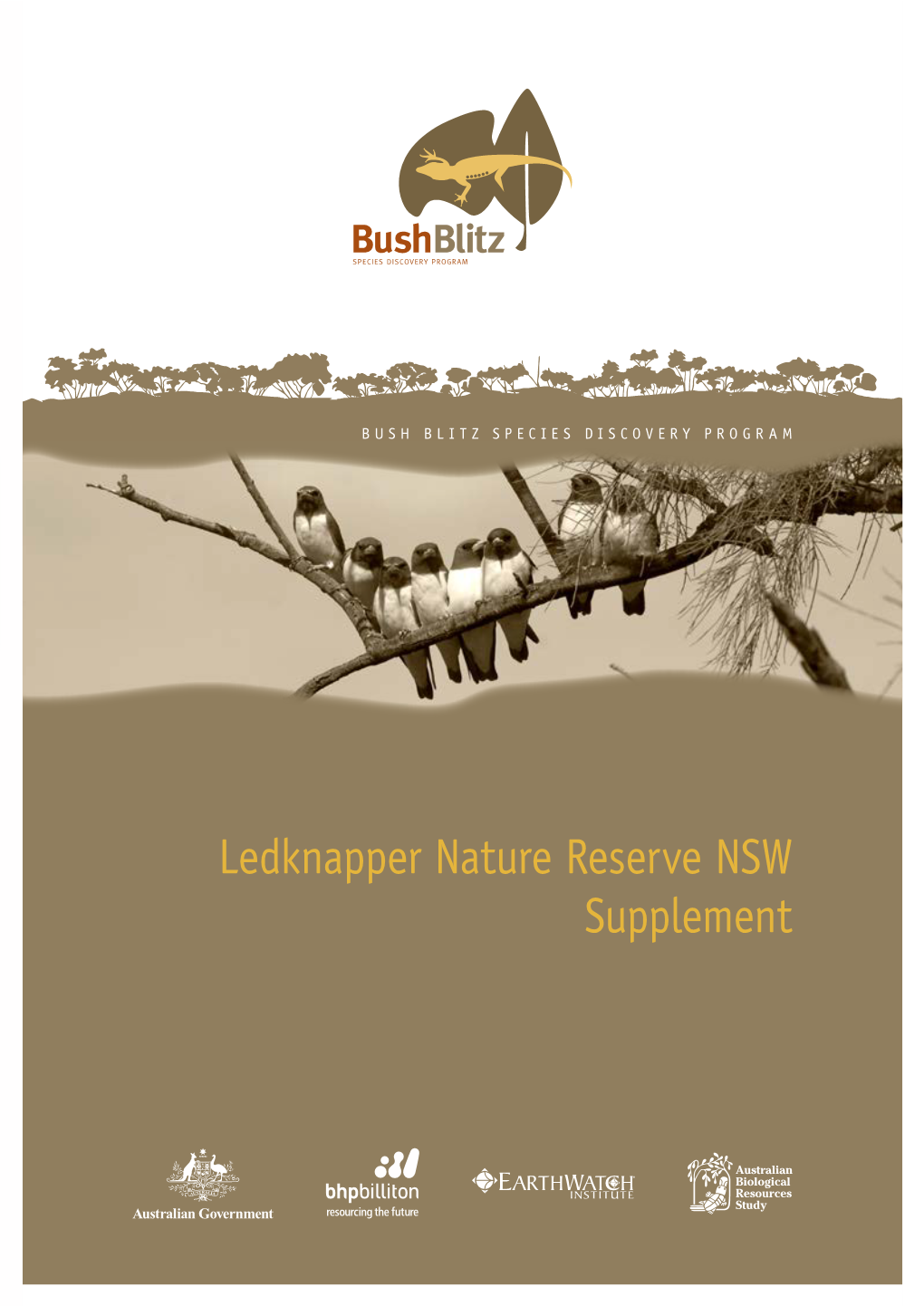 Ledknapper Nature Reserve NSW Supplement Contents Key