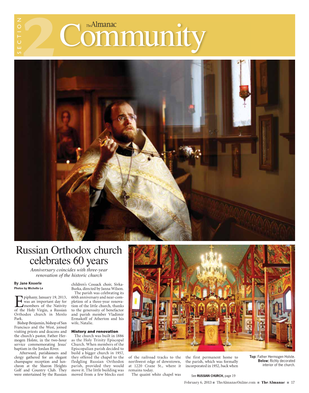 Russian Orthodox Church Celebrates 60 Years Anniversary Coincides with Three-Year Renovation of the Historic Church