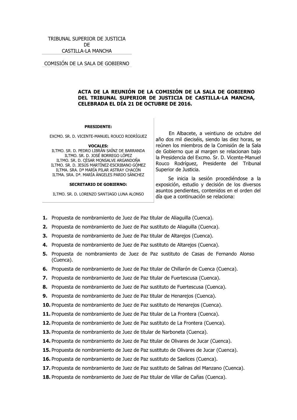 Tribunal Superior De Justicia De Castilla-La Mancha