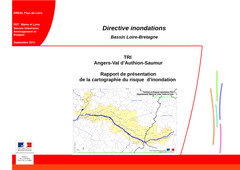 Directive Inondations Aménagement Et Risques Bassin Loire-Bretagne Septembre 2013